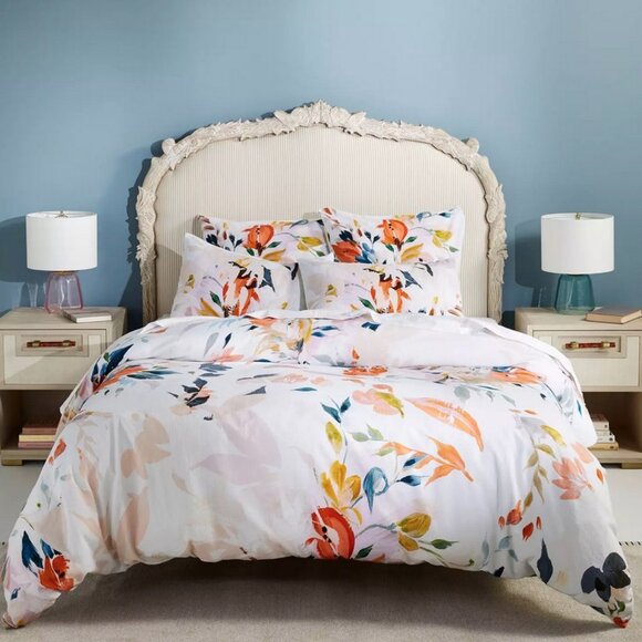 NWT Anthropologie Bryony Cotton Slub Printed Euro Sham *SOLD INDIVIDUALLY - Picture 2 of 6